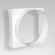 25011 (210-252) Эковент Соединитель квадрата 100*100 с круглым воздуховодом (10КВ)  D-100