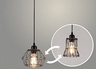 Подвес G22802/1HQ B BK черный 1х40W E27 d200 h1000, LCY23