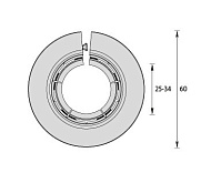 Обвод универсальный для труб Ф25-34мм "Идеал" (2шт. во флоупак) Клен патина