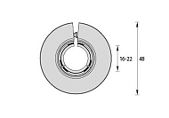 Обвод универсальный для труб Ф16-22мм "Идеал" (2шт. во флоупак) Клен патина