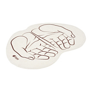 Коврик войлочный 43*30 см "Ладони" для бани и сауны