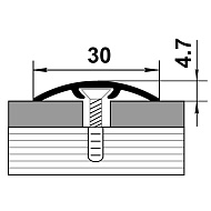 Профиль стыкоперекрывающий ПС 04-2.900.087, дуб беленый