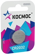 Элемент питания литиевый CR2032 СУПЕР МОЩНЫЙ 1хBL КОСМОС KOC2032PBL1