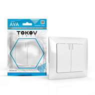 1909888 Выключатель 1-кл. СП AVA 10А IP20 в сборе бел. TOKOV LIGHT TKL-AV-V1F-C01