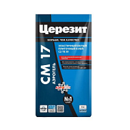 Клей для плитки белый СМ17 Церезит аэрогель 5кг