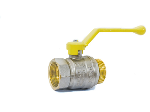 Кран шаровой газ DN20 Ру40 ВР/НР рычаг латунь 3/4