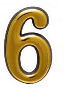 Номер дверной Trodos №6 самоклеящийся