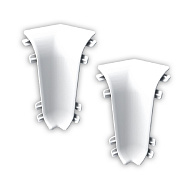 001 Угол внутренний Лексида 55мм Белый (2шт/блистер)