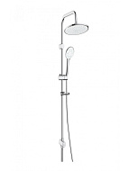 LM8809C Душевой гарнитур Lemark, хром, Тропический душ Ø256мм, лейка 3 режима, без излива
