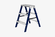 Стремянка двусторонняя СИБРТЕХ 3 ступени, стальная