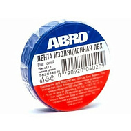 ABRO.Изолента (15 мм х 9,1 м) синяя