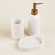 9951842 Набор для ванной комнаты SL Home, 3 предмета: дозатор, мыльница, стакан