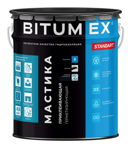 Мастика герметизирующая и приклеивающая 5 кг