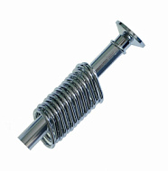 10005 Карниз для ванной Санакс 120 х 220 см хромированный с хром кольцами