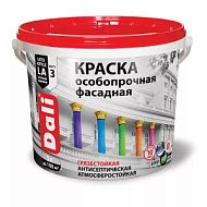 Краска фасадная DALI особопрочная, база С, 9,0л
