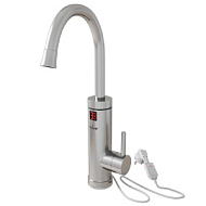 Проточный водонагреватель MIXLINE WH-005 нерж корпус  (3,3 кВт, 6 (л/мин), УЗО, кухня)