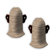 203 Угол наружный Лексида с крепежом 55мм Дуб беленый (2шт/блистер)