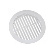 28153 (233-089) Решетка накладная круглая с фланцем d100мм (10РК)