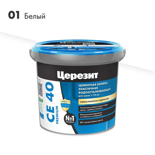 Затирка для швов СЕ 40 белый Церезит 1кг