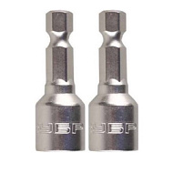 26392-12-02 Биты ЗУБР с торцовой головкой, магнитные, Cr-V, тип хвостовика E 1/4", 12х45мм, 2 шт