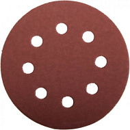 35452-125-100 Круг STAYER  из абразивной бумаги на велкро основе, 8 отверстий, Р100, 125мм, 5 шт