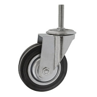 Опора колесная большегрузная 100мм поворотная, крепл. с болтом 70кг