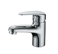 Смеситель для умывальника Lemark PRAMEN, хром, монолитный, короткий излив LM3306C