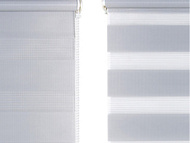 Штора рулонная День и Ночь Стальной 100*160