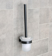 Ёрш для унитаза Accoona, черный металл A11611