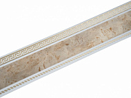 Декоративная планка MAGELLAN Меандр золото - белый 1м