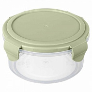 848789 Контейнер д/хран.продуктов SMART LOC герметичный, круглый, зеленый/серый 0,55л