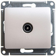Механизм розетки телевизионной одиночная TV 1-м СП GLOSSA 1дБ перламутр SchE GSL000691