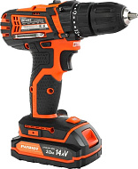 Дрель-шуруповерт аккумуляторная PATRIOT BR 141ES (14,4В, 2акк*2,0Ah Li-Ion, 2скорости, 22/27Нм)