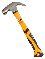 Молоток - гвоздодёр Вихрь, 450гр., фиберглассовая двухкомпонентная ручка, с магнитом. 73/6/8/8