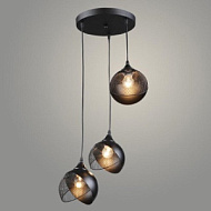 Подвес N6483/3HQ BK черный 3х60W E27 d360 h800, QH24