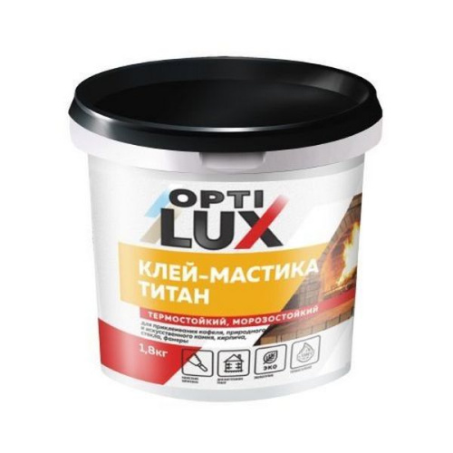 Клей-мастика Оптилюкс ТИТАН, термостойкий , 9,0кг